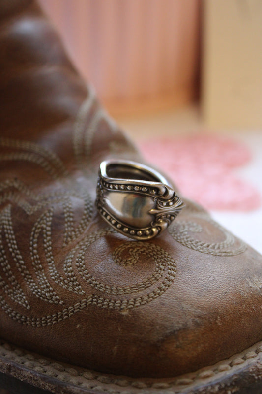 Silver Petal RIng