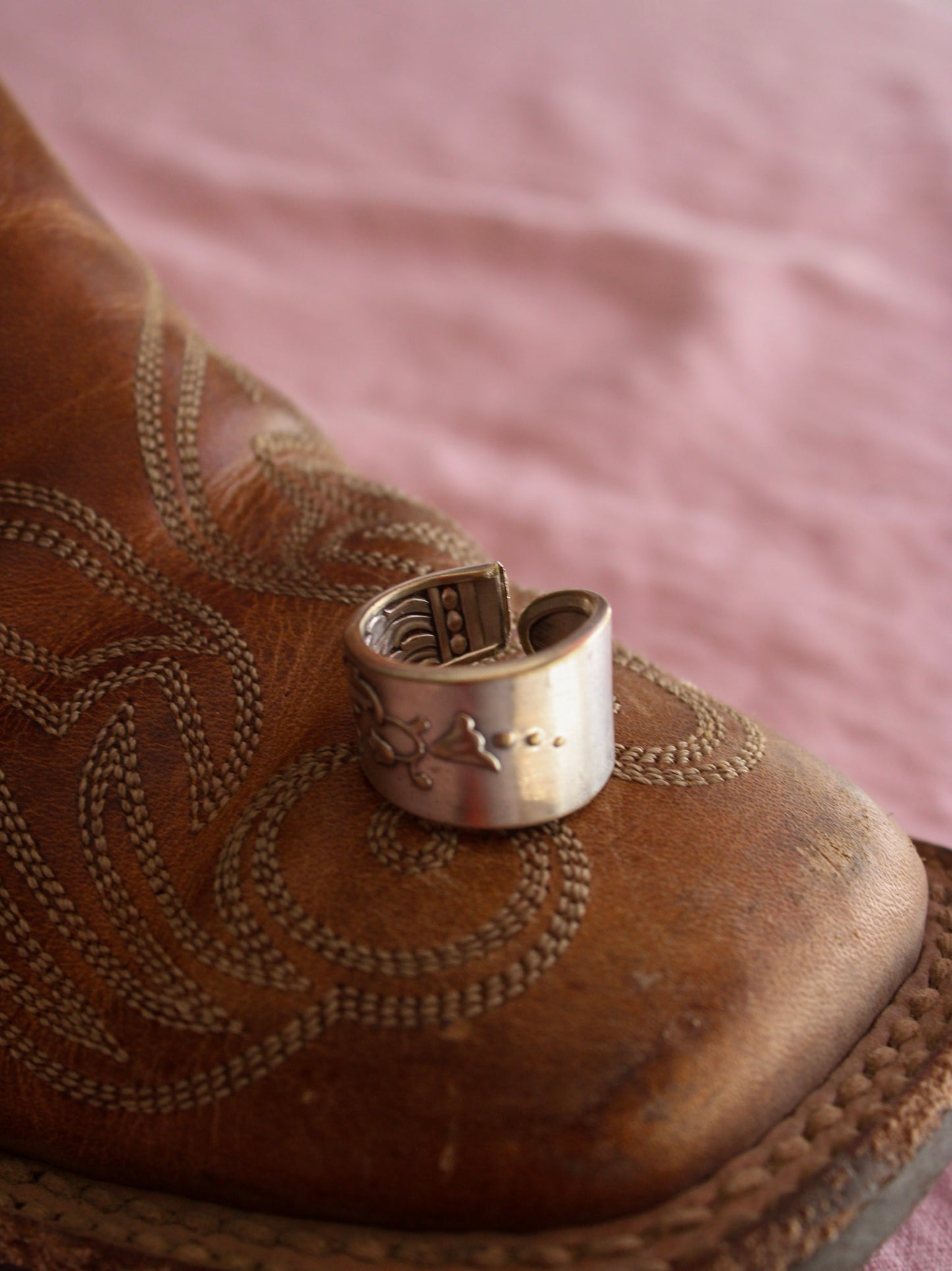 Silver Tooled Cuff