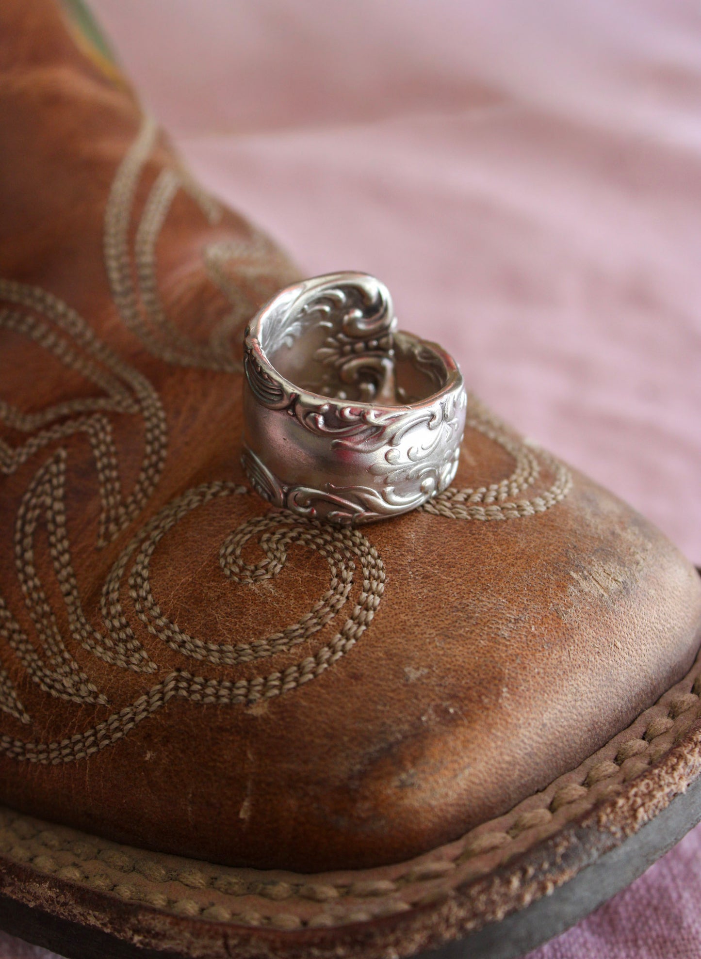 Tooled Thumb Ring